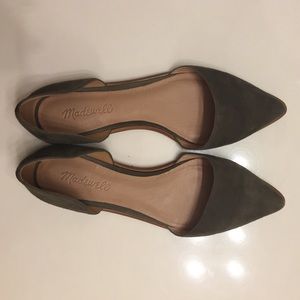 Madewell Olive Green D’Orsay Flats